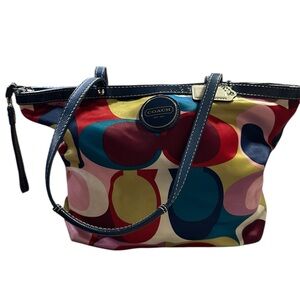 Coach Colorful Circles Tote Bag